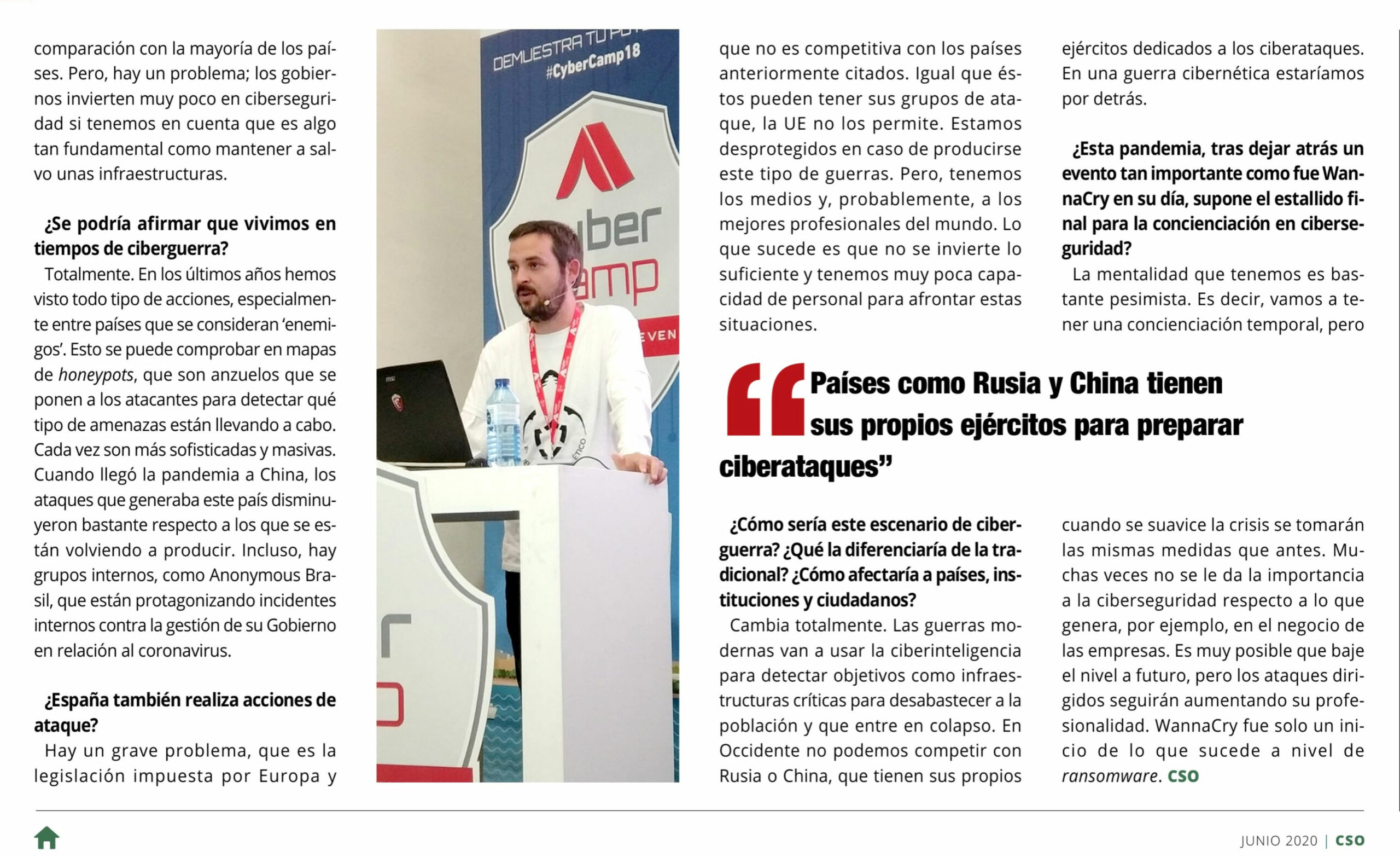 Profesor Javier Blanco en la revista Computerworld. - Comunix